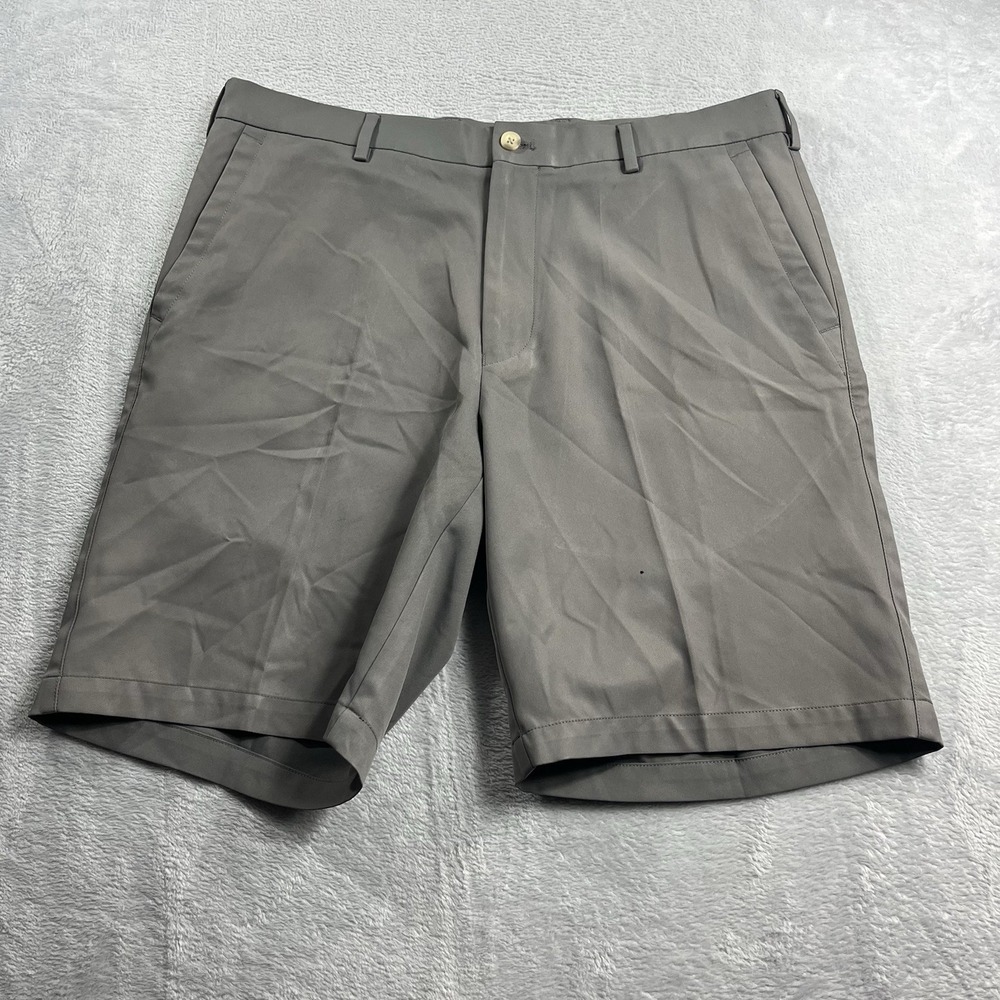 Peter Millar Shorts Men's Size 35 Crown Sport Salem Performance Gray Golf